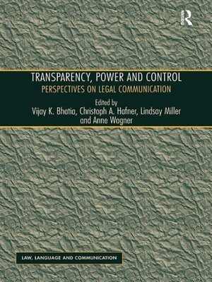 cover image of Transparency, Power, and Control